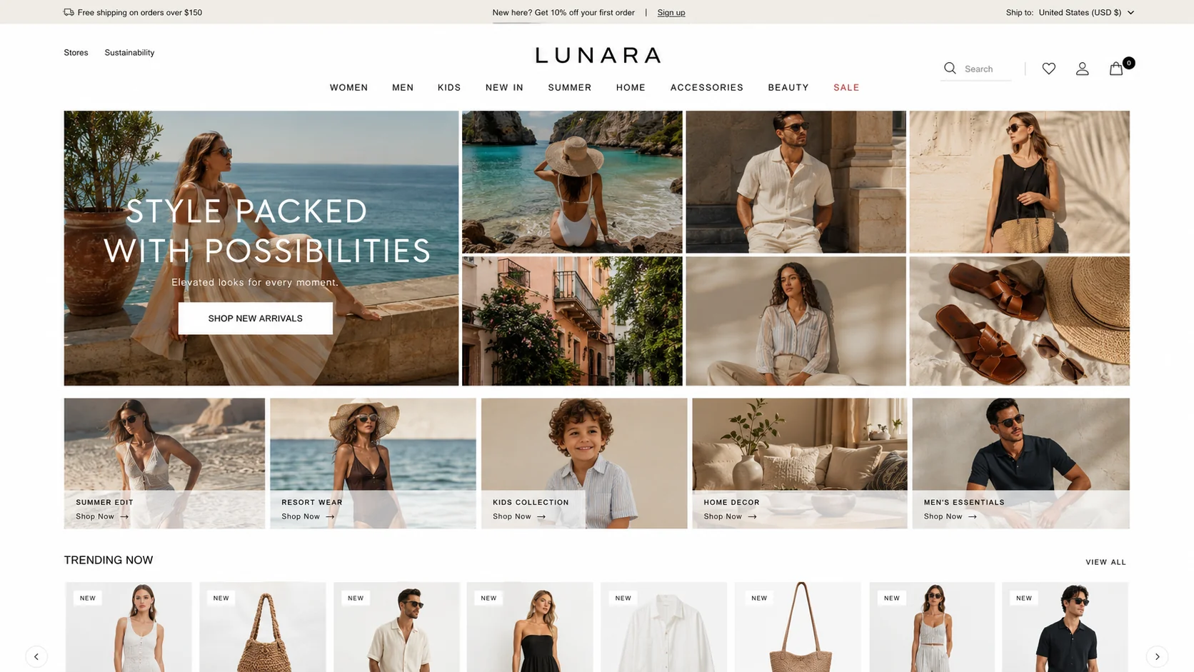 Fashion website by TechQilo